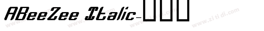 ABeeZee Italic字体转换